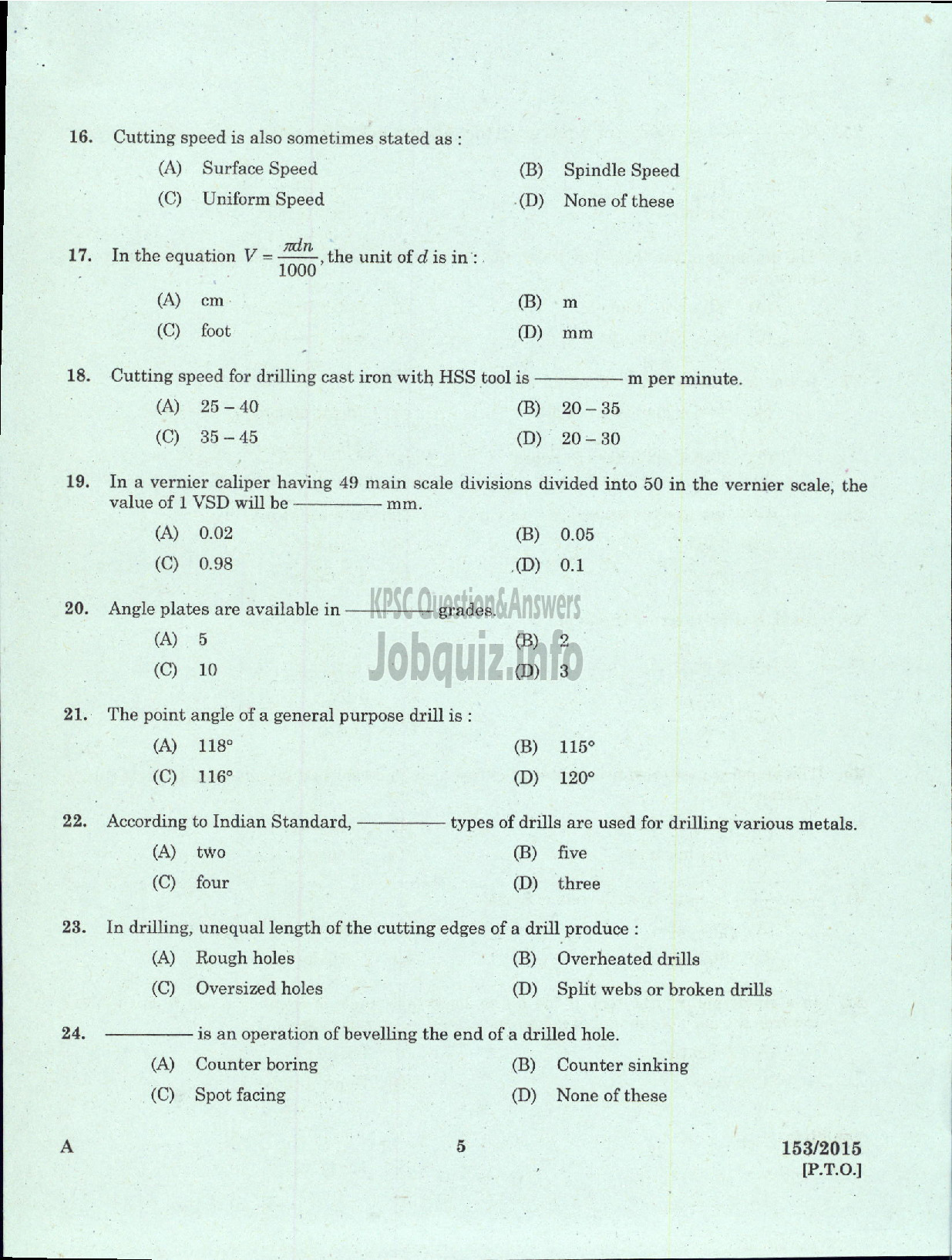 Kerala PSC Question Paper - TURNER STATE WATER TRANSPORT-3