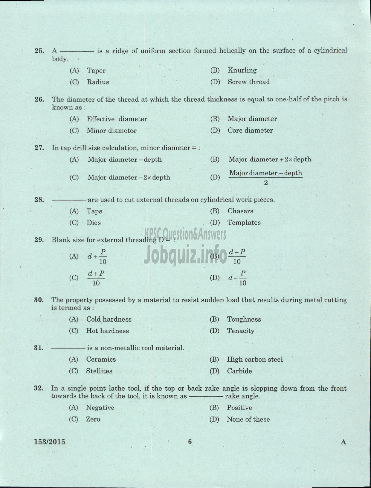 Kerala PSC Question Paper - TURNER STATE WATER TRANSPORT-4