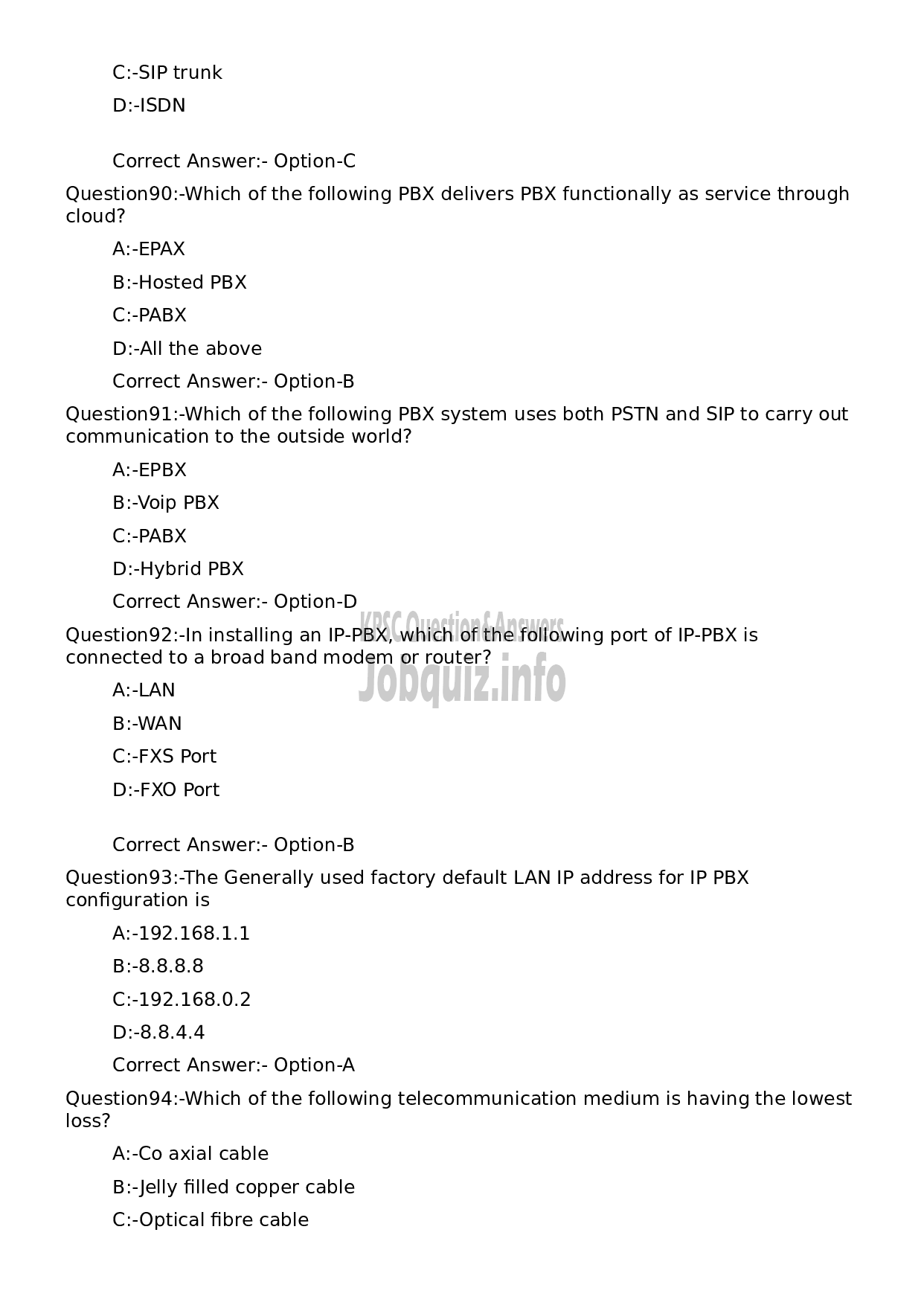 Kerala PSC Question Paper - Telephone Operator (Degree Level Main Examination 2022)-29