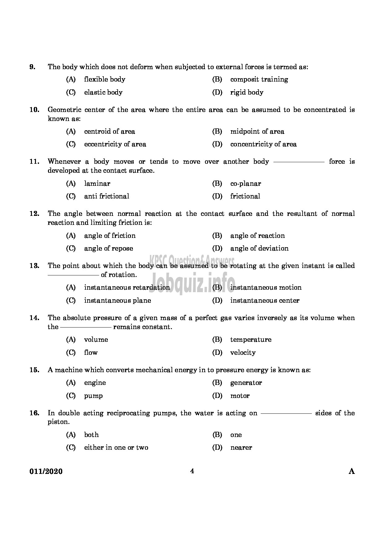Kerala PSC Question Paper - Tracer Grade I Malabar Cements Limited-2