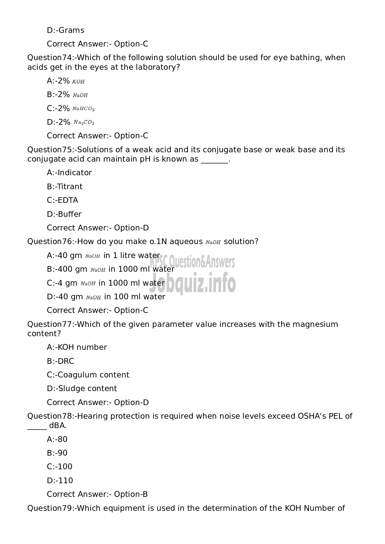 Kerala PSC Question Paper - Tradesman (Polymer Technology)-14