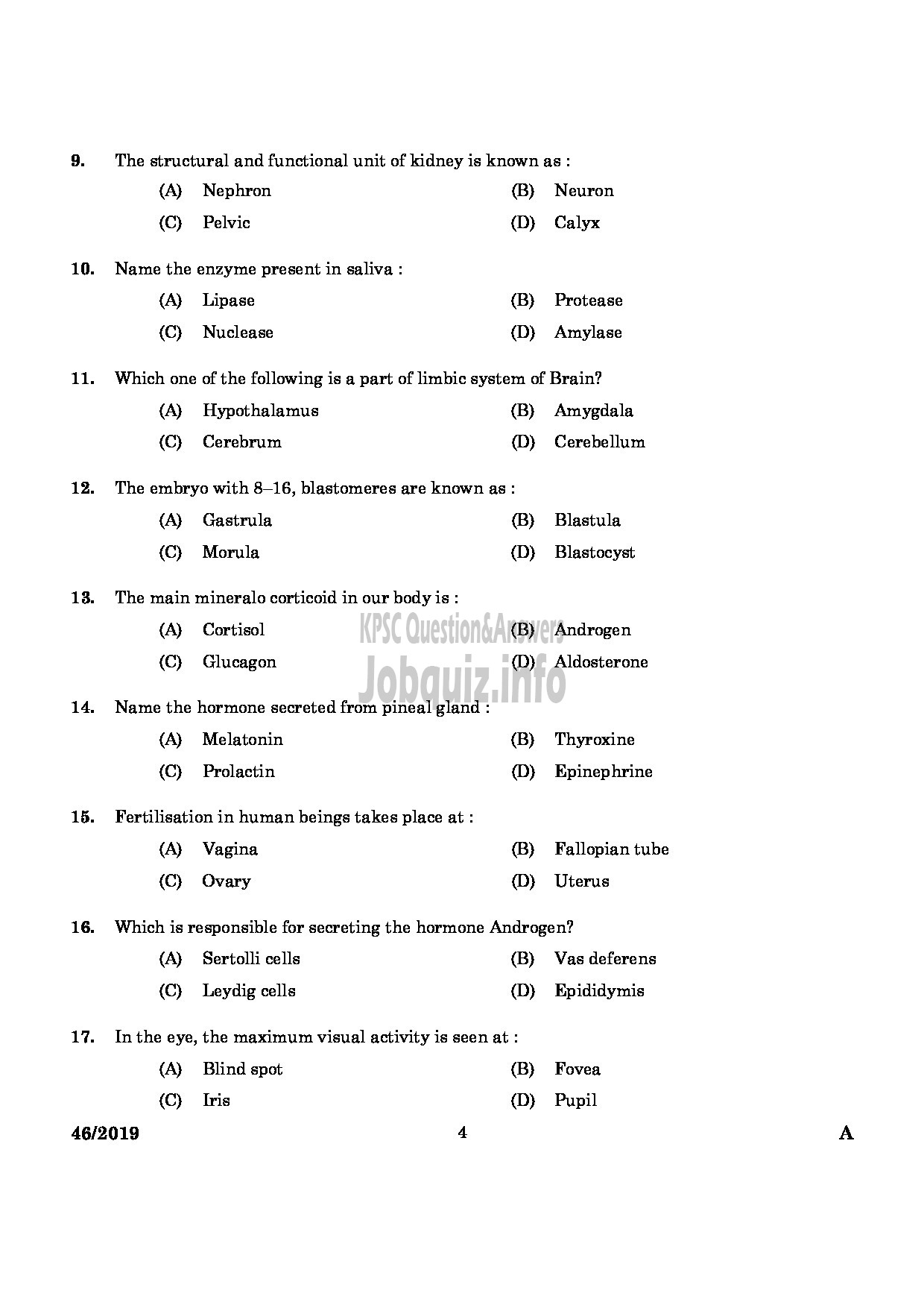 Kerala PSC Question Paper - Treatment Organiser Gr.II Health Services English -2