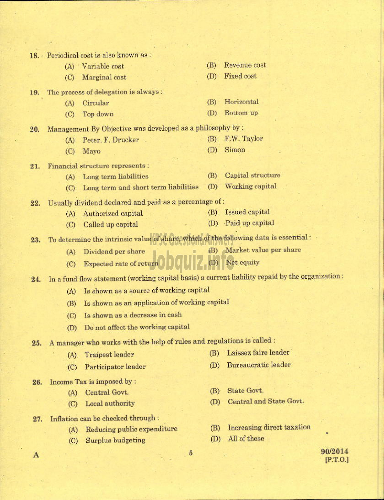 Kerala PSC Question Paper - VOCATIONAL TEACHER RECEPTION BOOK KEEPING AND COMMUNICATION KVHSE-3