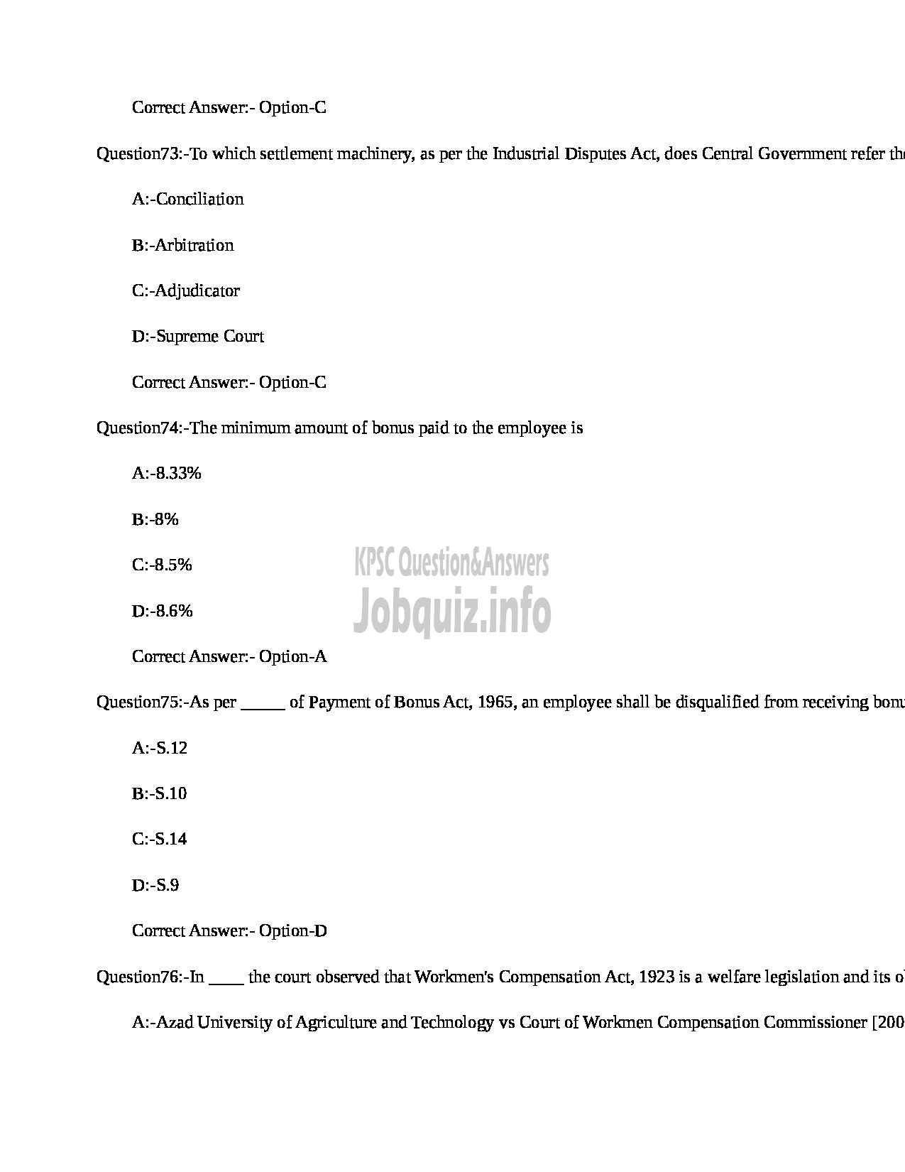 Kerala PSC Question Paper - WELFARE OFFICER (NCA) (505/2016) PLANTATION CORPORATION-22