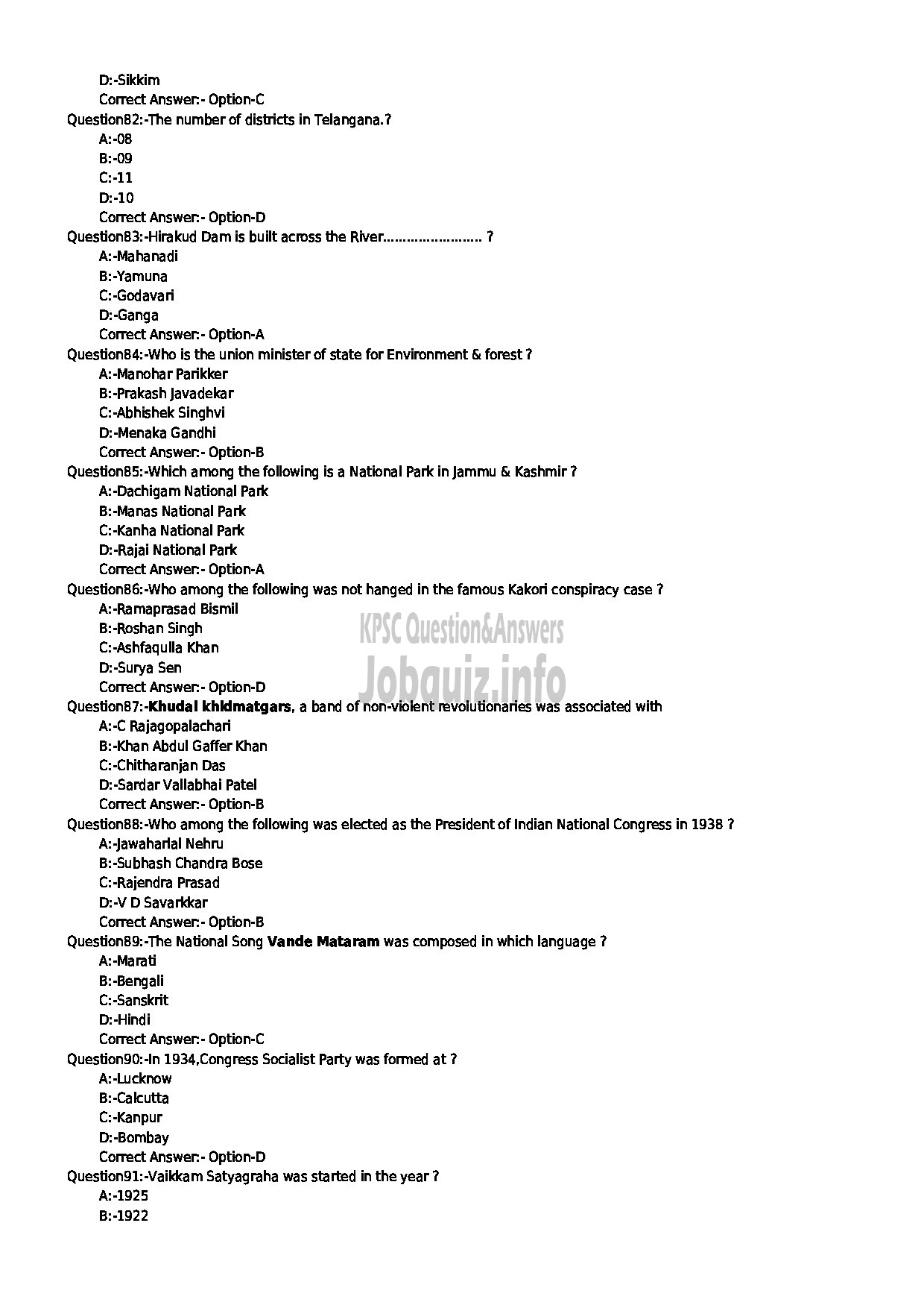 Kerala PSC Question Paper - WELFARE ORGANISER SAINIK WELFARE-10