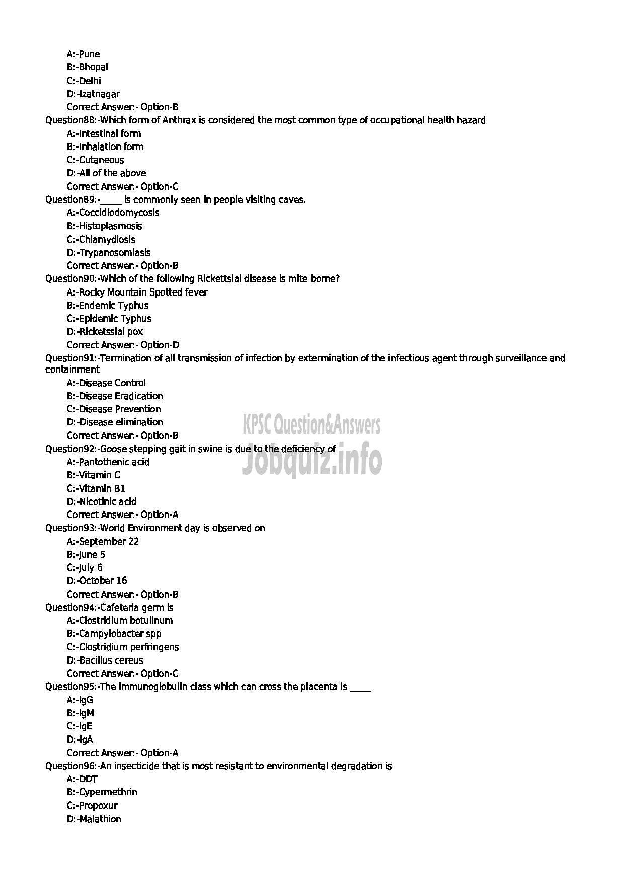 Kerala PSC Question Paper - WILD LIFE ASSISTANT GR II (NCA CAT NO 165/2018) KERALA FOREST DEPARTMENT-10