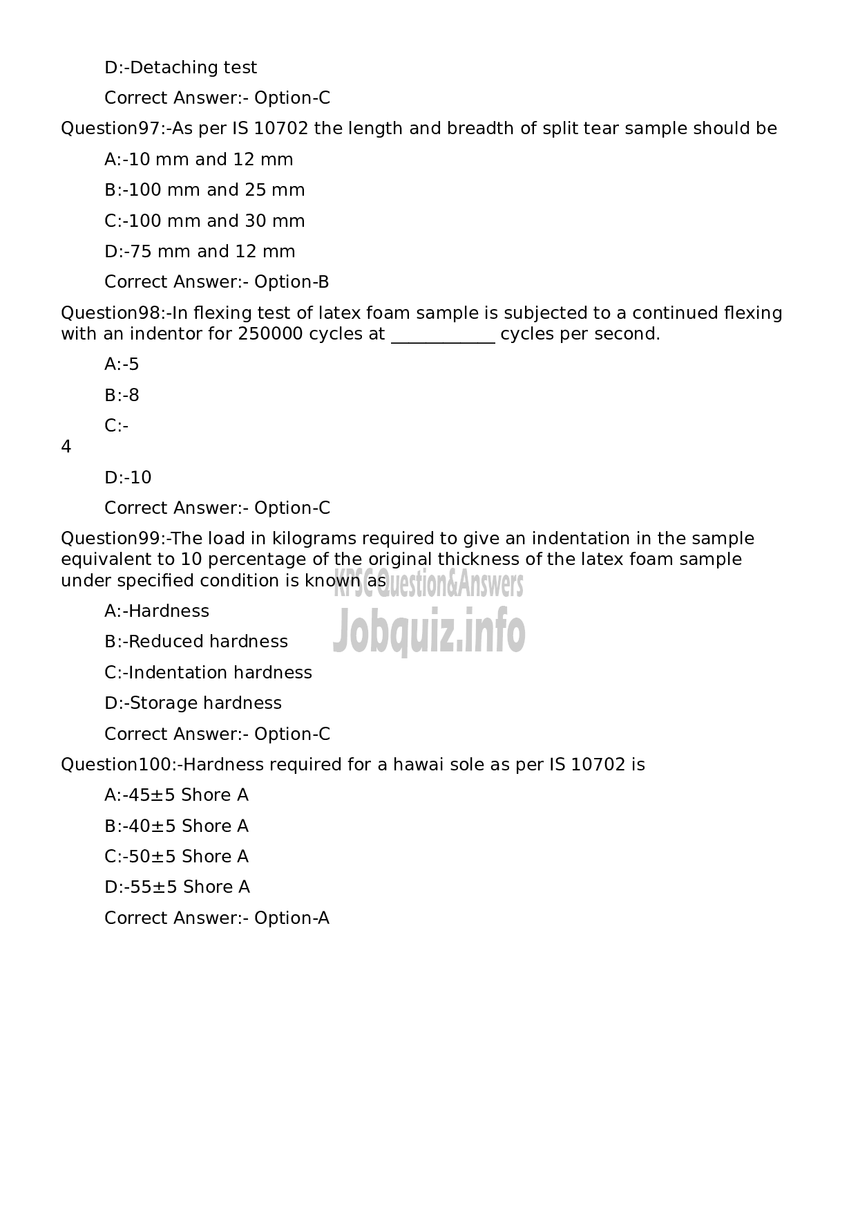 Kerala PSC Question Paper - Workshop Instructor/ Instructor Grade II/ Demonstrator/ Draftsman Grade II in Polymer Technology-19