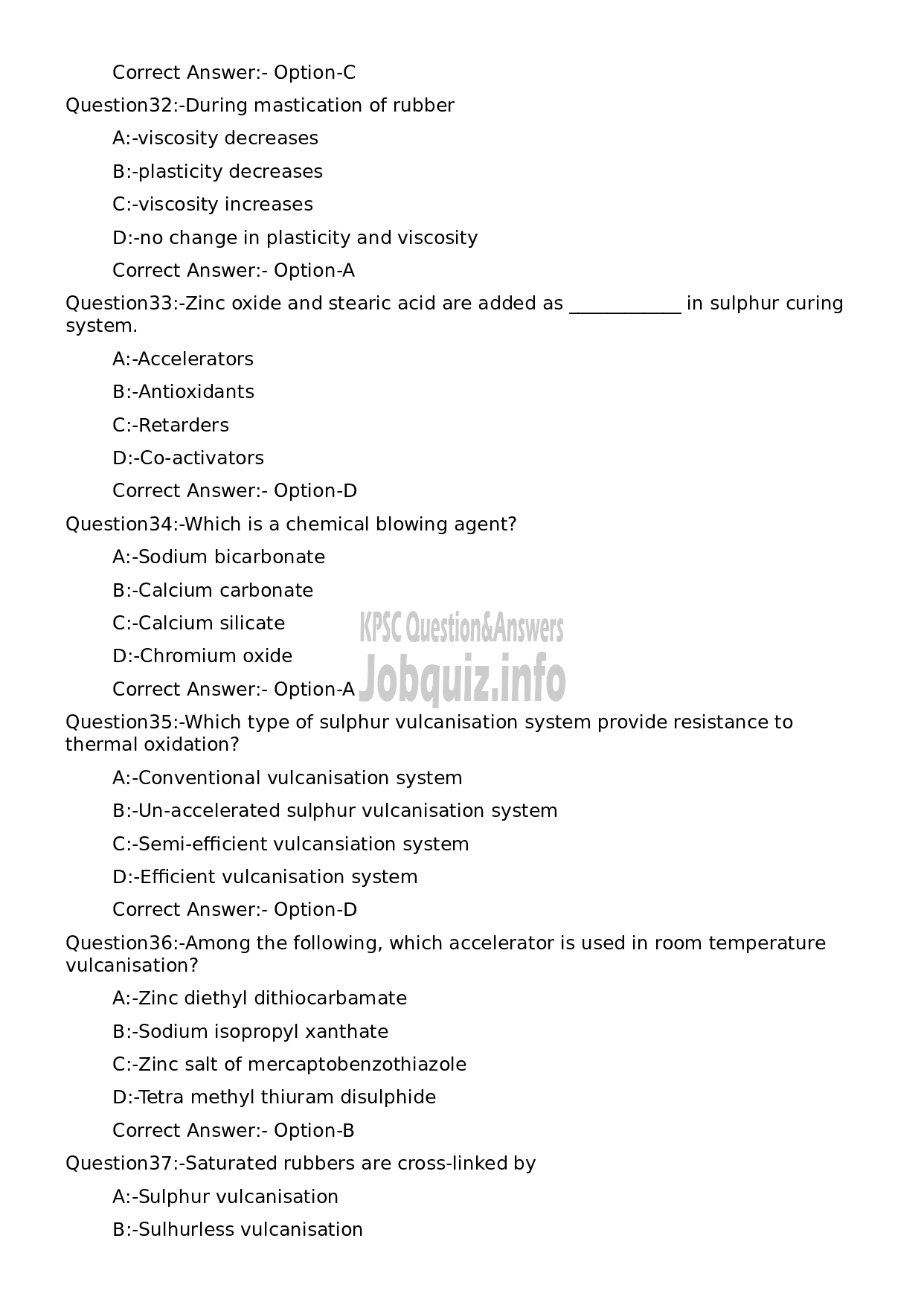 Kerala PSC Question Paper - Workshop Instructor/ Instructor Grade II/ Demonstrator/ Draftsman Grade II in Polymer Technology-7