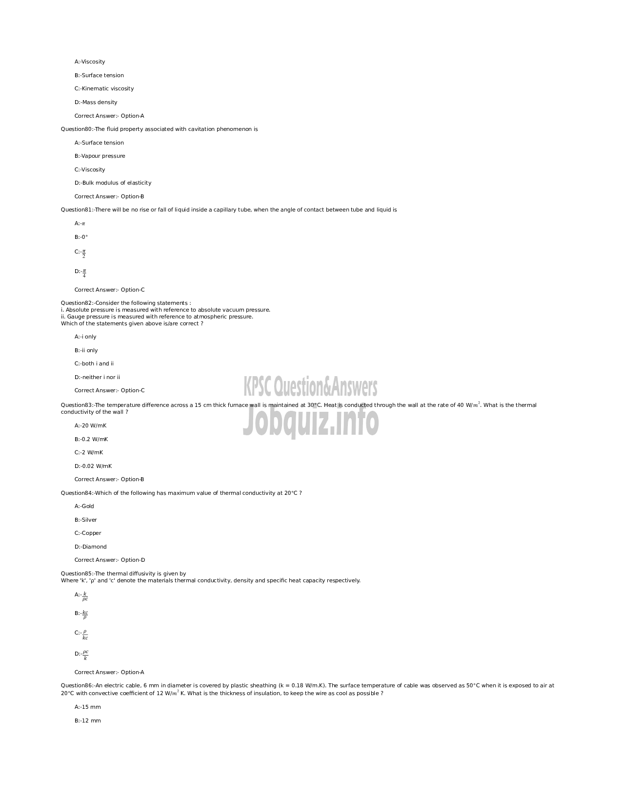 Kerala PSC Question Paper -  Assistant Executive Engineer - Apex Societies of Co operative Sector in Kerala-12