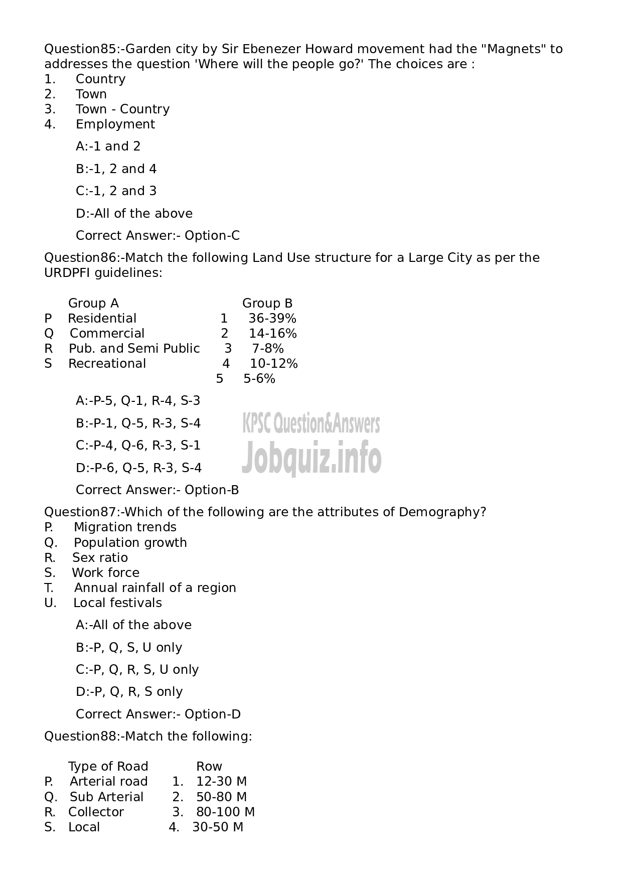 Kerala PSC Question Paper -  Assistant Professor Architecture-21