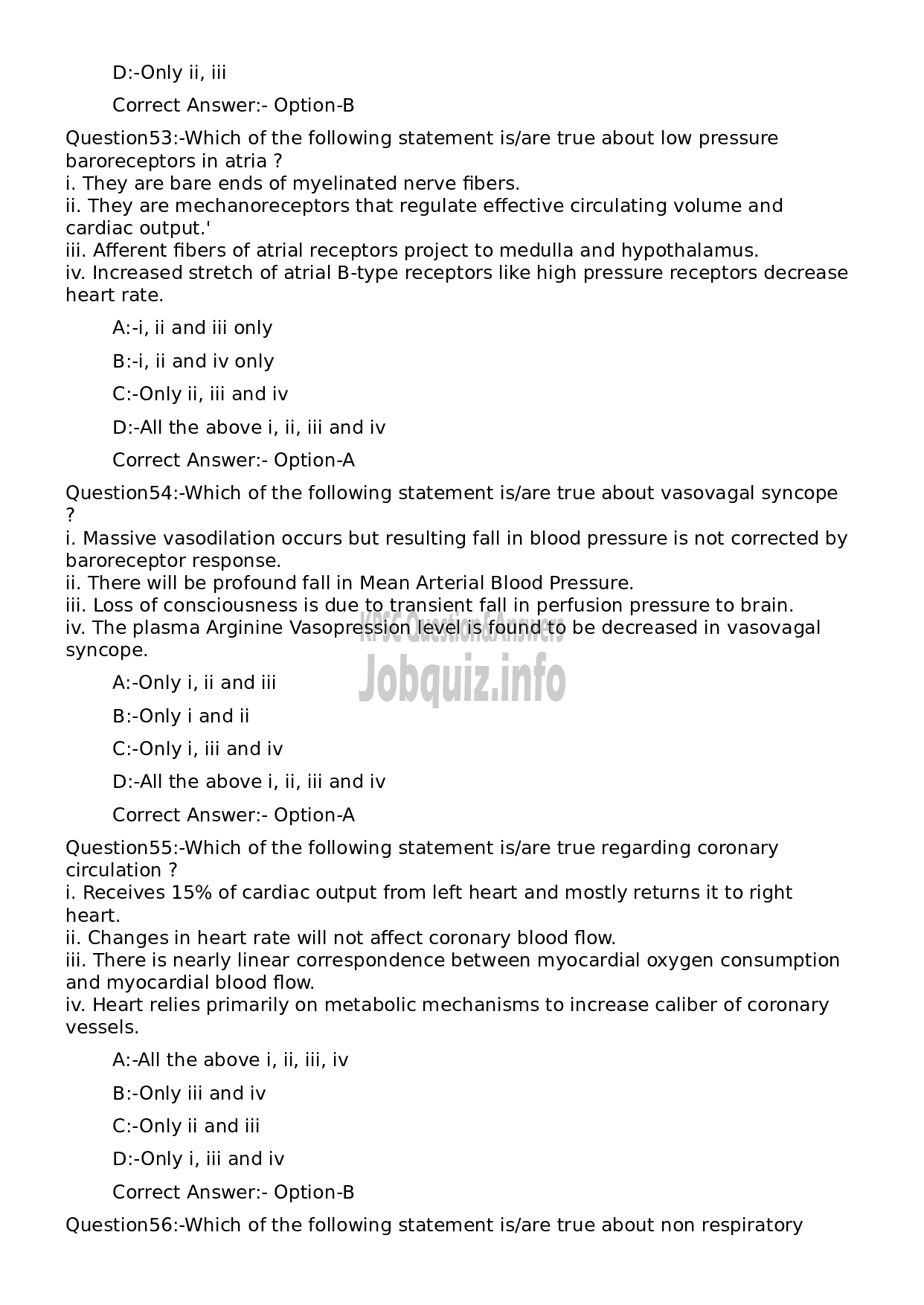 Kerala PSC Question Paper -  Assistant Professor Physiology and Biochemistry-12