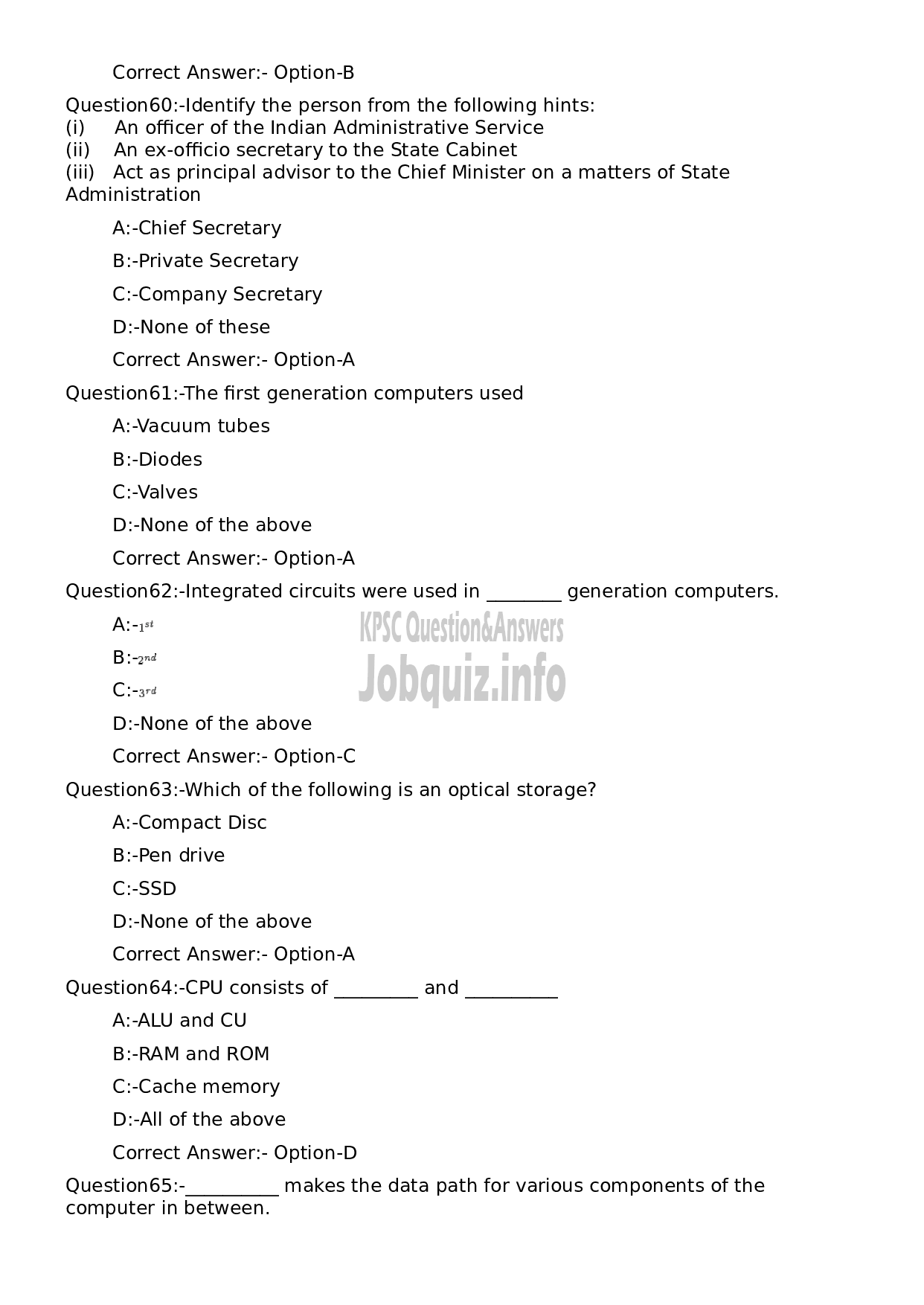 Kerala PSC Question Paper -  Junior Instructor (Stenographer and Secretarial Assistant- English) (SR from SC/ ST)-13