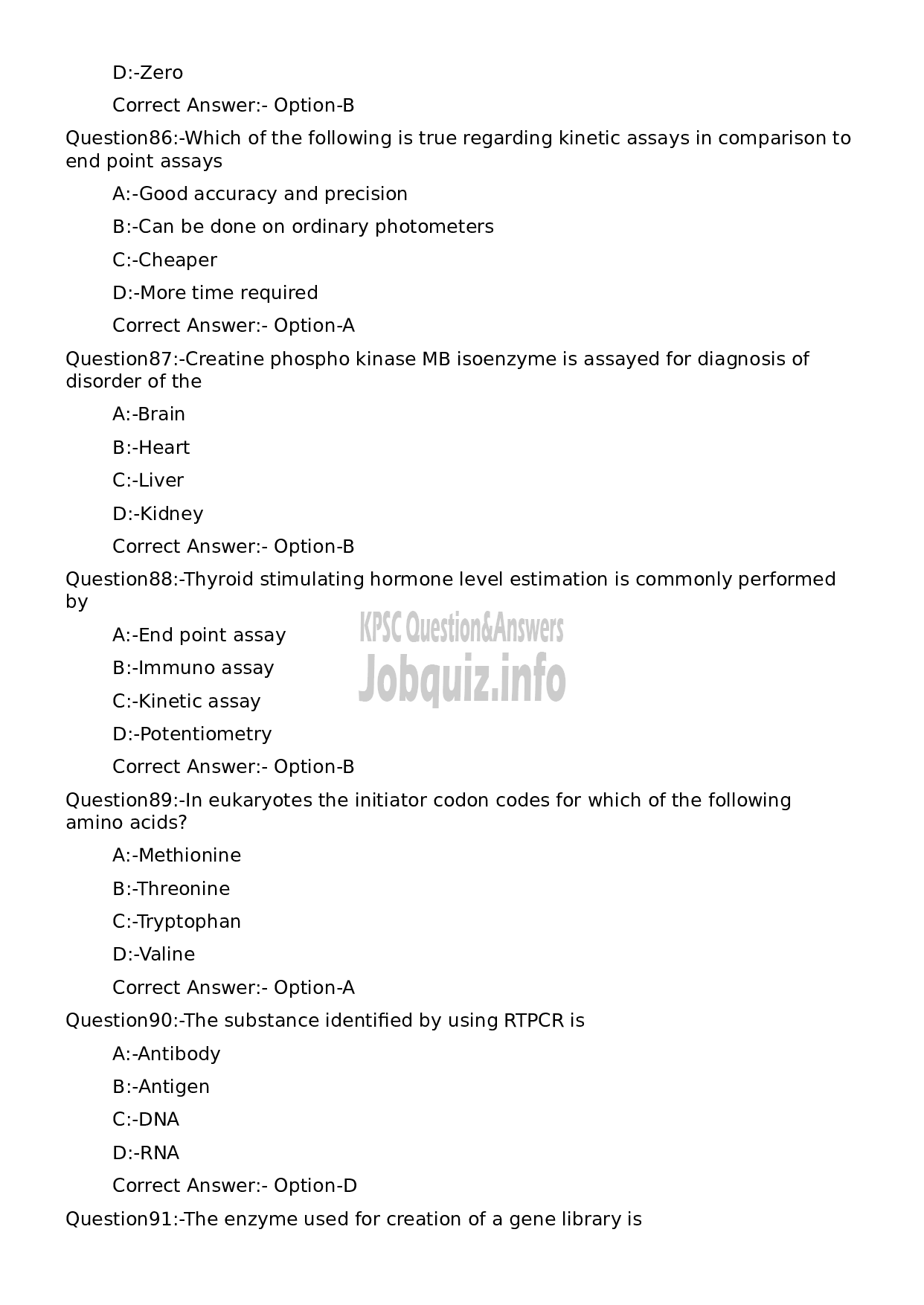 Kerala PSC Question Paper -  Laboratory Technician Grade II (SR for ST)-16