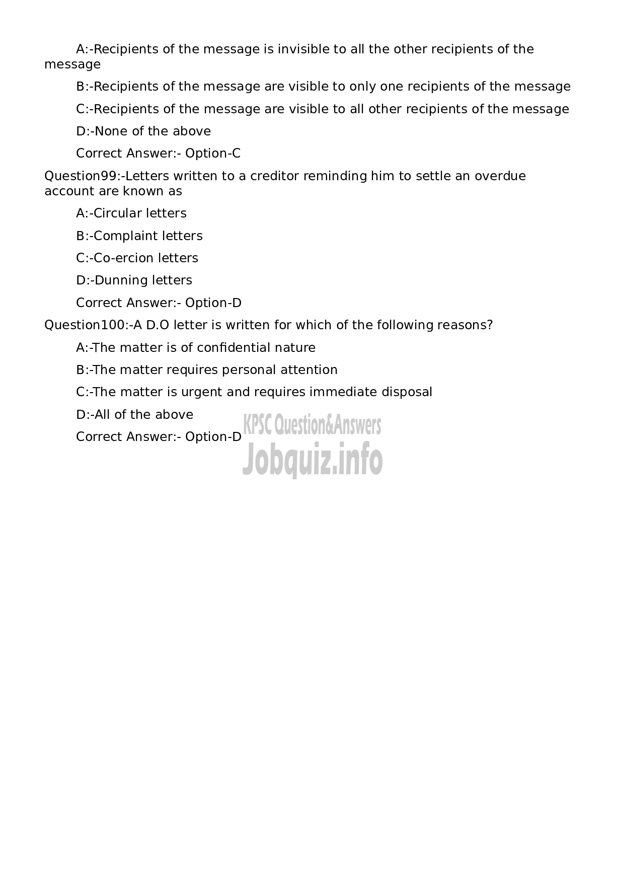 Kerala PSC Question Paper -  Lecturer in Commercial Practice (Polytechnics)-21