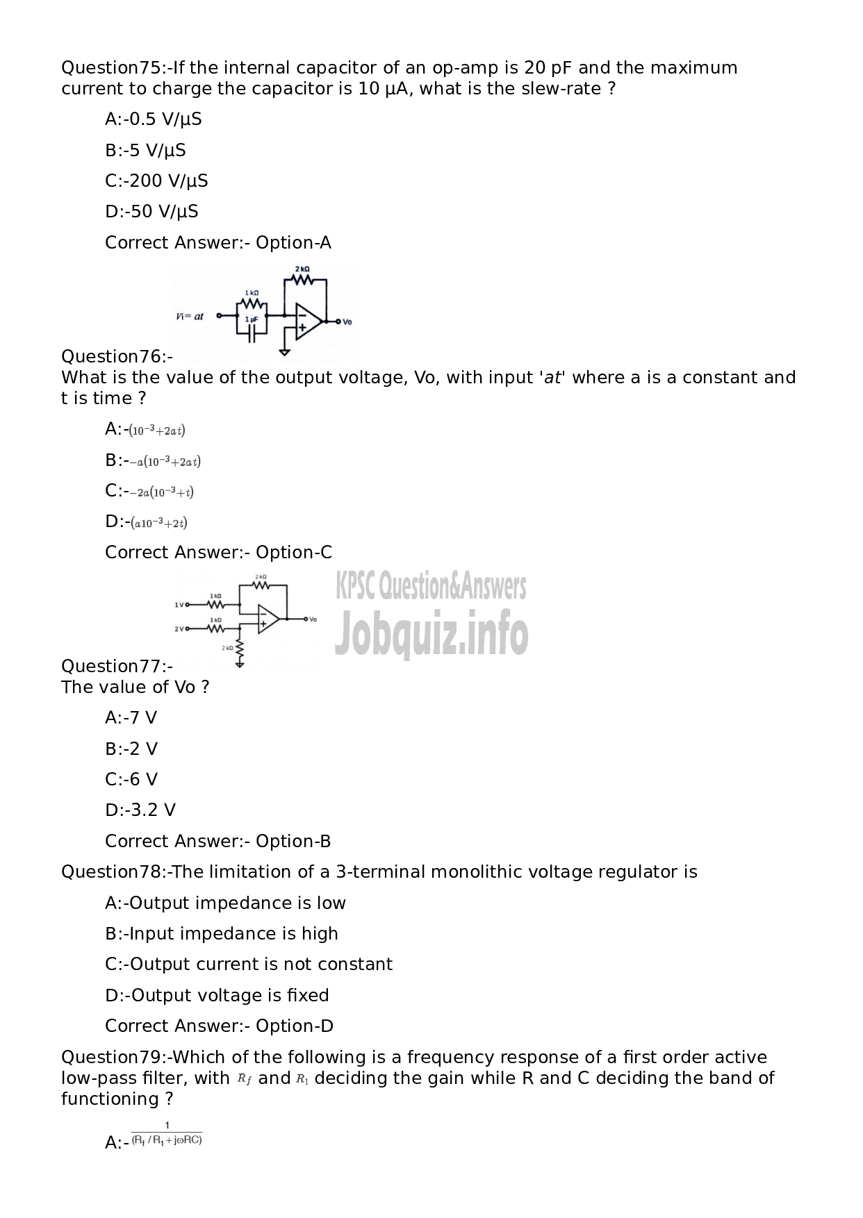 Kerala PSC Question Paper -  Maintenance Engineer (Electronics)-16