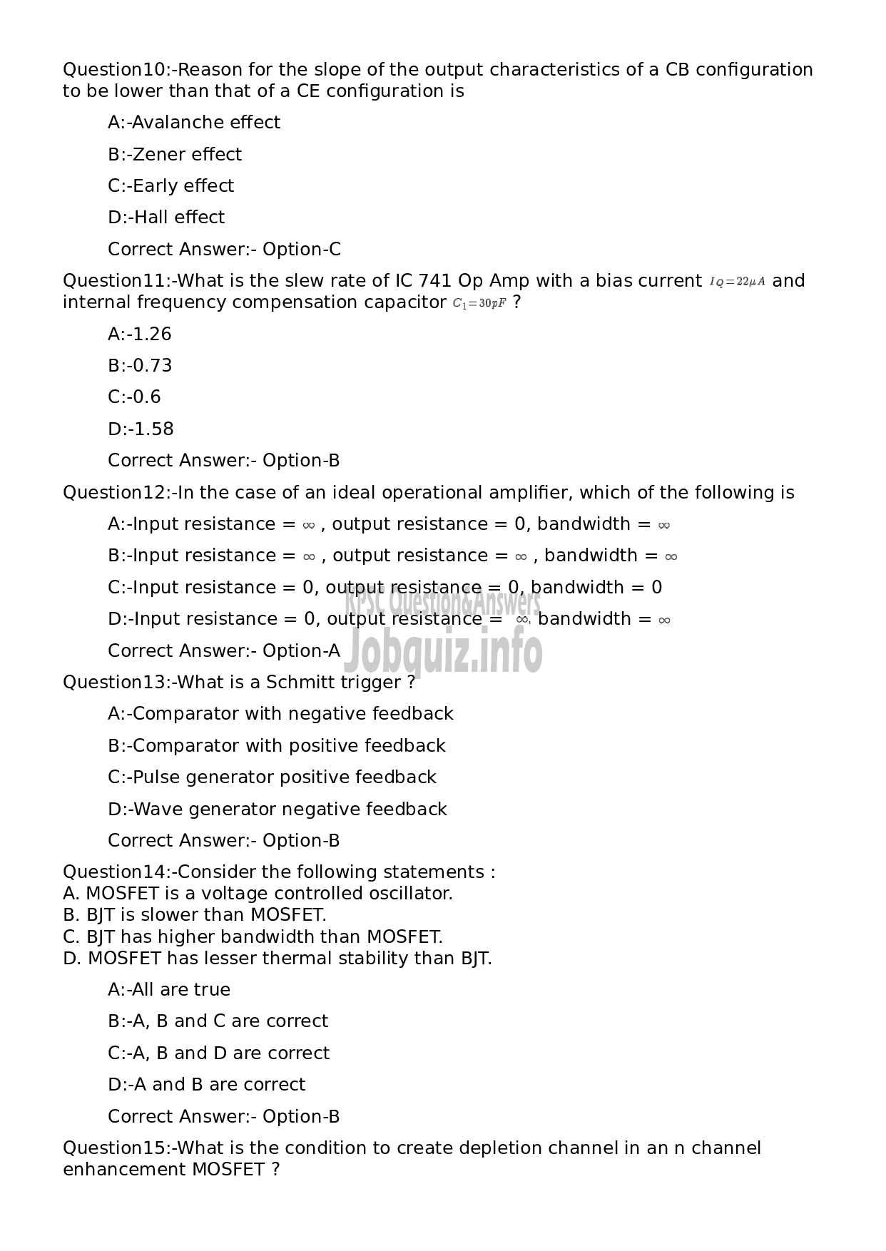 Kerala PSC Question Paper -  Maintenance Engineer (Electronics)-3