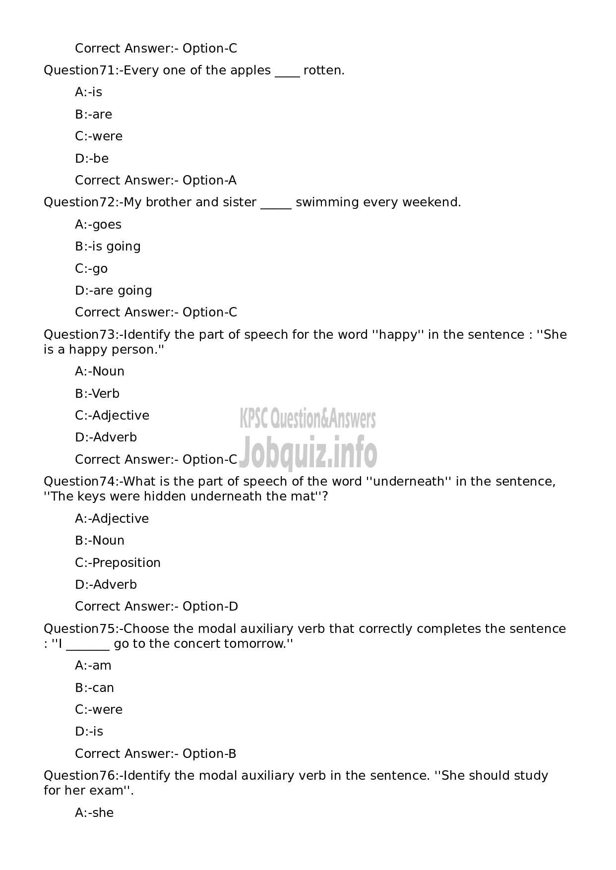 Kerala PSC Question Paper -  Range Forest Officer (By Transfer from Forest Officers) (Preliminary Examination)-14