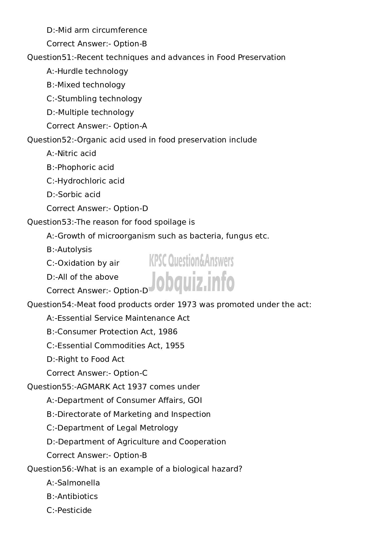 Kerala PSC Question Paper -  State Nutrition Officer-10